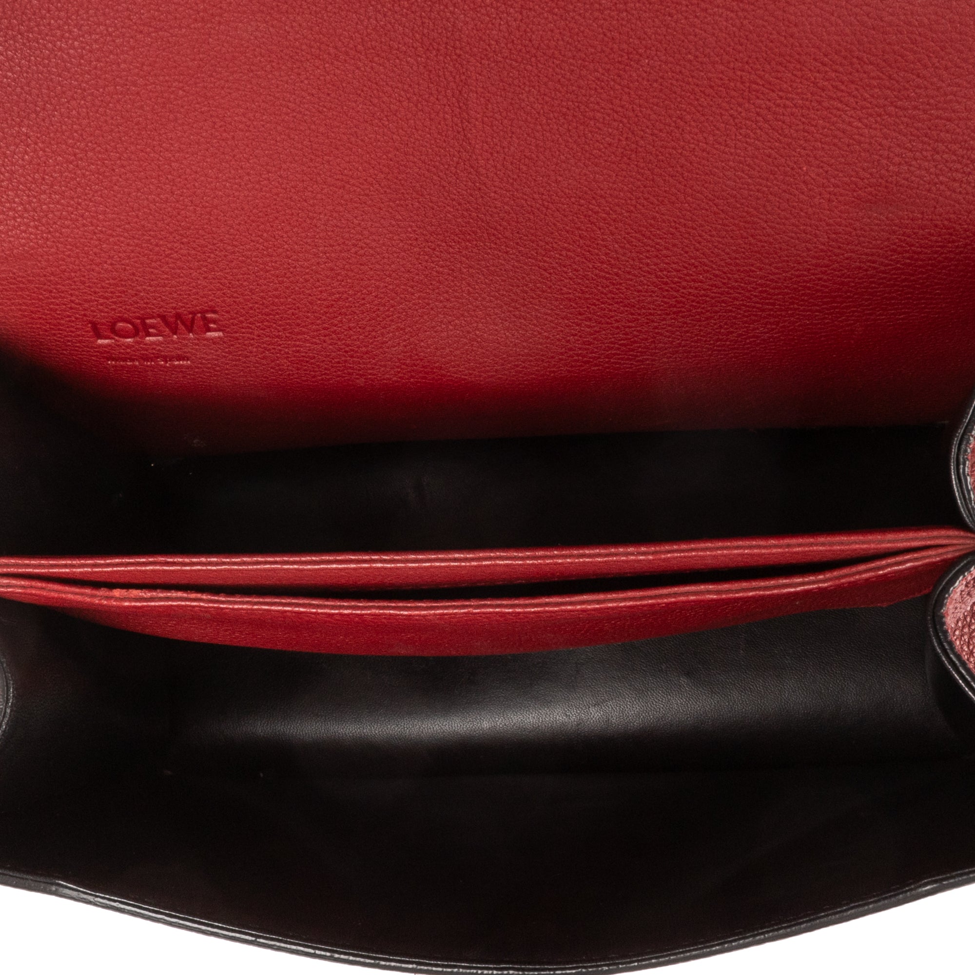 Shoulder Bag Medium Barcelona Medium Red Grained Calfskin Leather