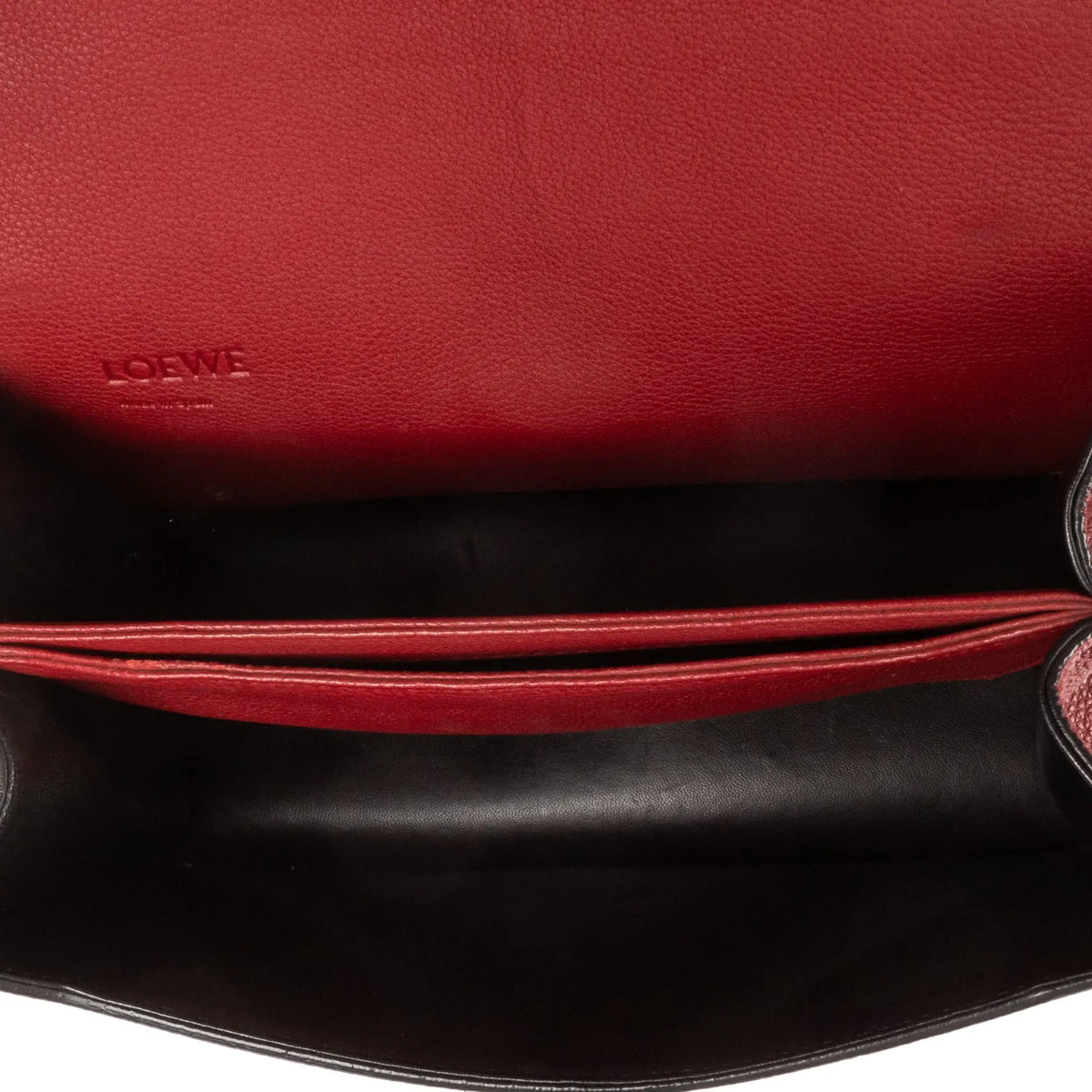 Shoulder Bag Medium Barcelona Medium Red Grained Calfskin Leather