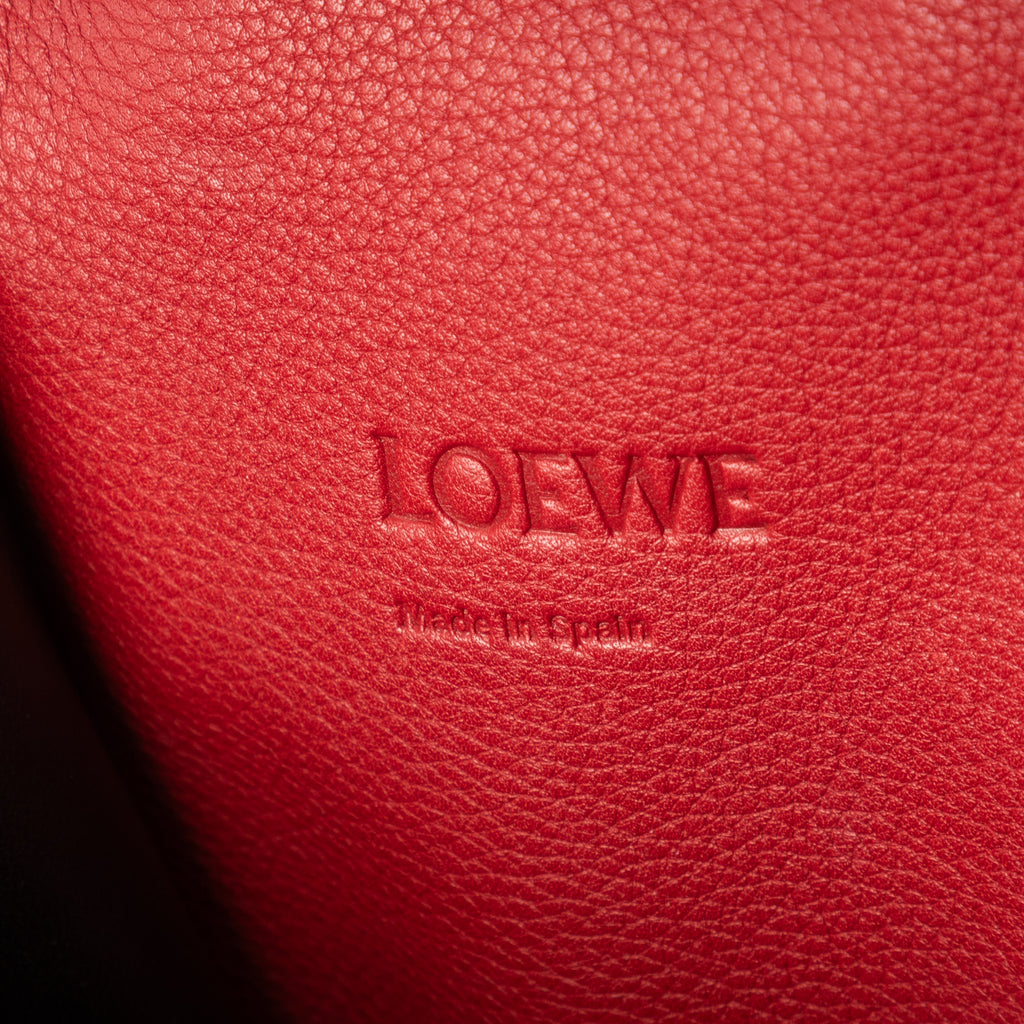 Shoulder Bag Medium Barcelona Medium Red Grained Calfskin Leather