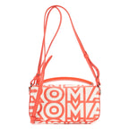 Shoulder Bag Fendi x Marc Jacobs Mamma Baguette Mini Orange Logo Print Nappa Leather