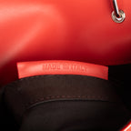 Shoulder Bag Fendi x Marc Jacobs Mamma Baguette Mini Orange Logo Print Nappa Leather