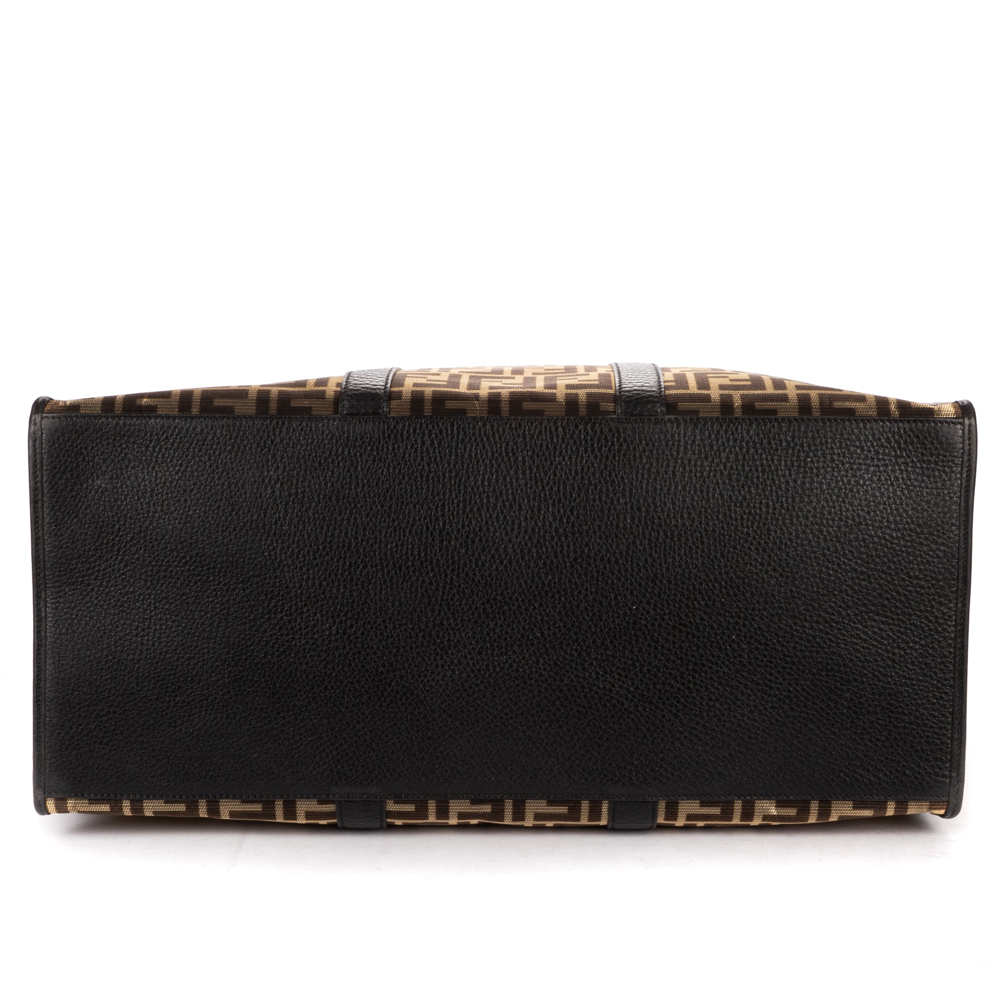 Handbag Karligraphy Tote Bag Black Metallic Zucca Canvas