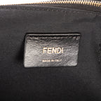 Handbag Karligraphy Tote Bag Black Metallic Zucca Canvas