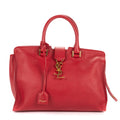 Shoulder Bag Small Cabas Chyc Red Smooth Calfskin Leather
