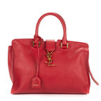 Shoulder Bag Small Cabas Chyc Red Smooth Calfskin Leather