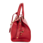 Shoulder Bag Small Cabas Chyc Red Smooth Calfskin Leather