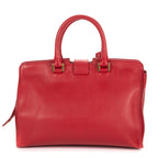 Shoulder Bag Small Cabas Chyc Red Smooth Calfskin Leather