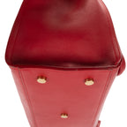 Shoulder Bag Small Cabas Chyc Red Smooth Calfskin Leather