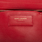Sac Bandoulière Petit Cabas Chyc Rouge Cuir de Veau Lisse