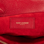Shoulder Bag Small Muse Two Red Grained Calfskin Leather