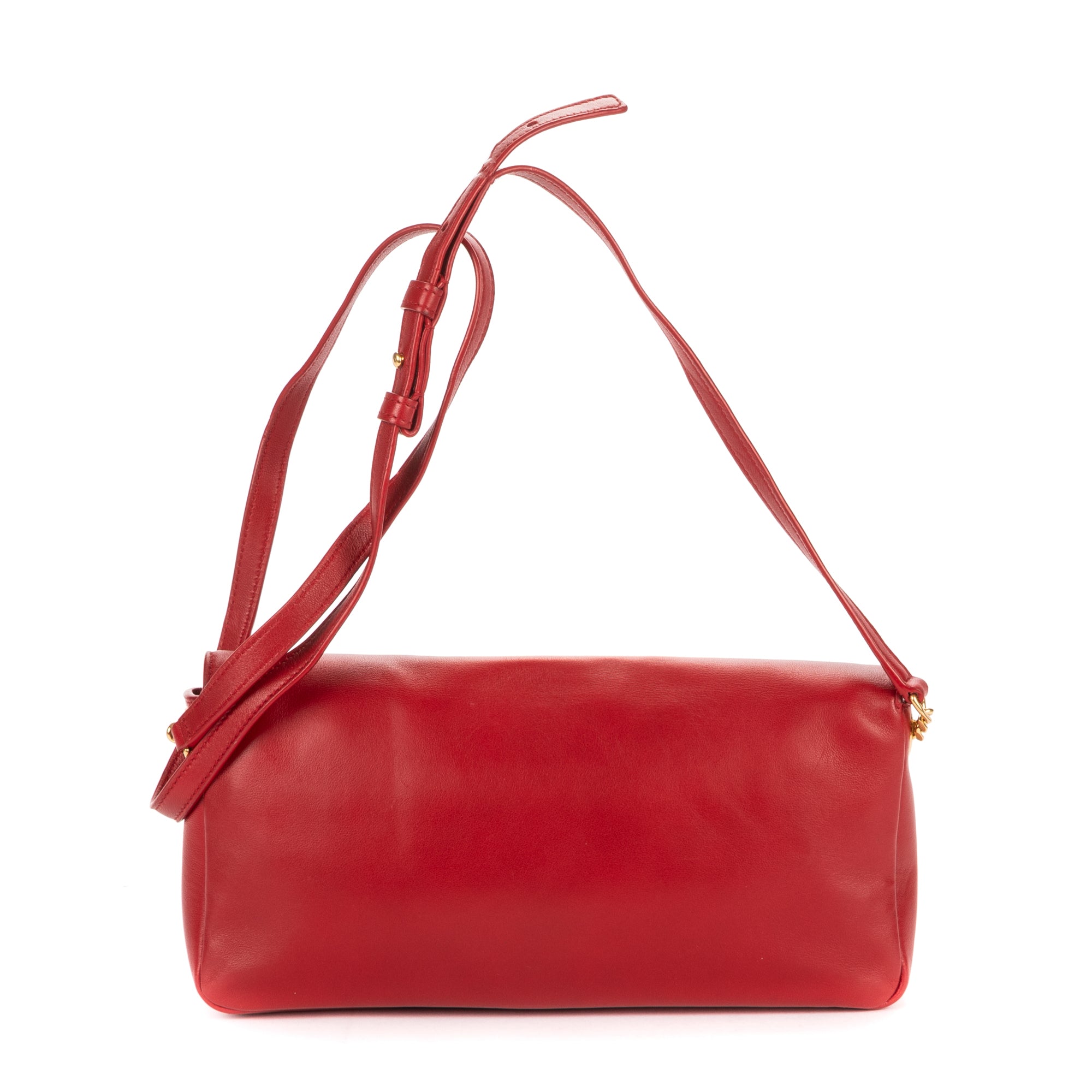 Shoulder Bag Kate Tassel Crossbody Red Smooth Calfskin Leather