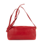 Sac à bandoulière Kate Tassel en cuir de veau lisse rouge