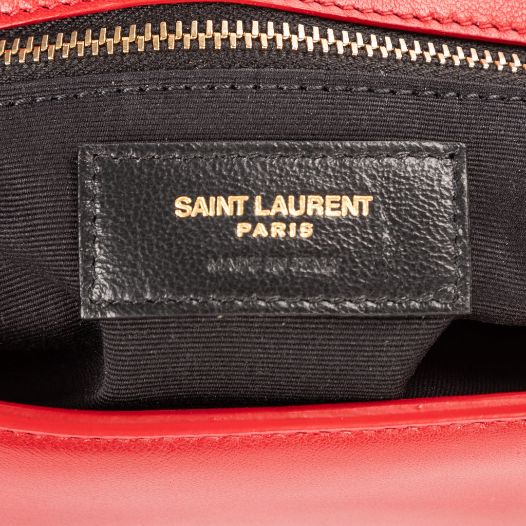 Shoulder Bag Kate Tassel Crossbody Red Smooth Calfskin Leather