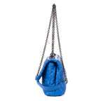 Shoulder Bag Olimpia Crossbody Blue Intrecciato Calfskin Leather