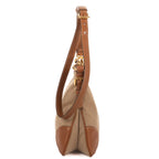 Shoulder Bag Vintage Logo Crossbody Brown Jacquard Canvas