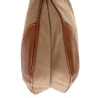 Shoulder Bag Vintage Logo Crossbody Brown Jacquard Canvas