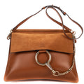 Shoulder Bag Medium Faye Bag Medium Brown Calfskin/Suede Leather
