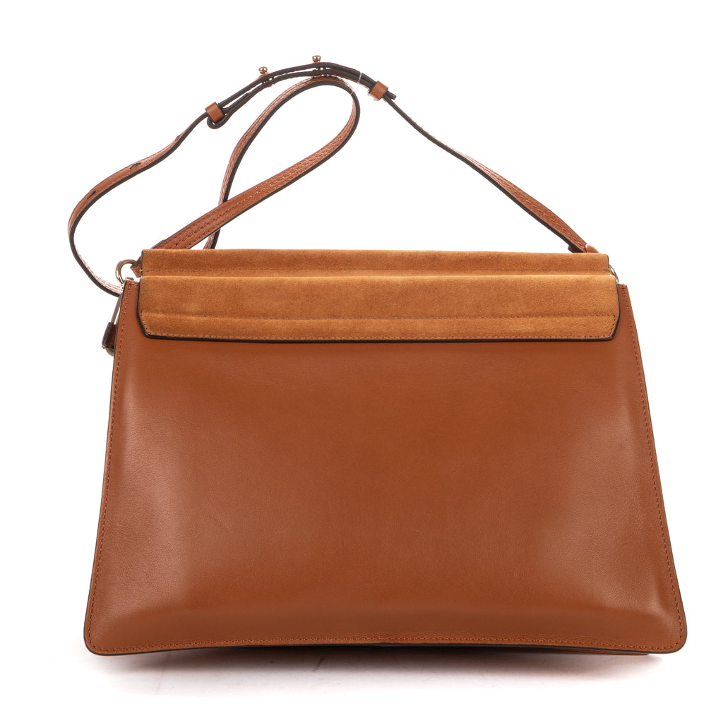 Shoulder Bag Medium Faye Bag Medium Brown Calfskin/Suede Leather