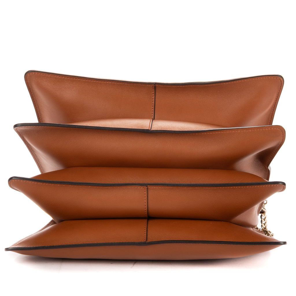 Shoulder Bag Medium Faye Bag Medium Brown Calfskin/Suede Leather