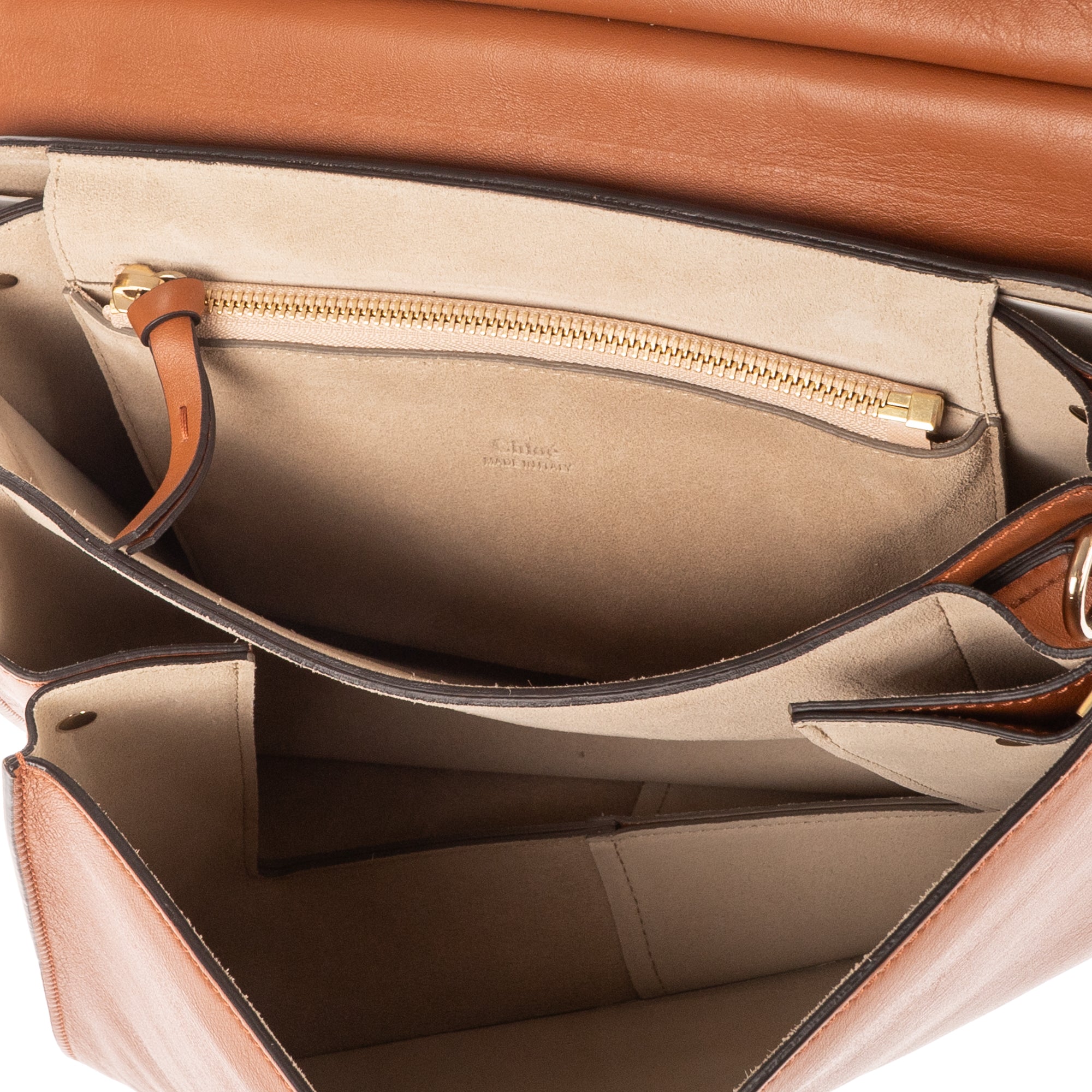 Shoulder Bag Medium Faye Bag Medium Brown Calfskin/Suede Leather