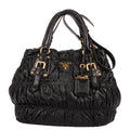 Shoulder Bag Medium Gaufre Tote Medium Black Nappa Gaufre Leather