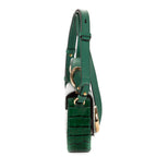 Shoulder Bag Mini C Bag Mini Dark Green Crocodoile Embossed Calfskin Leather