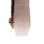 Shoulder Bag Mini C Bag Mini Beige Crocodoile Embossed Calfskin Leather