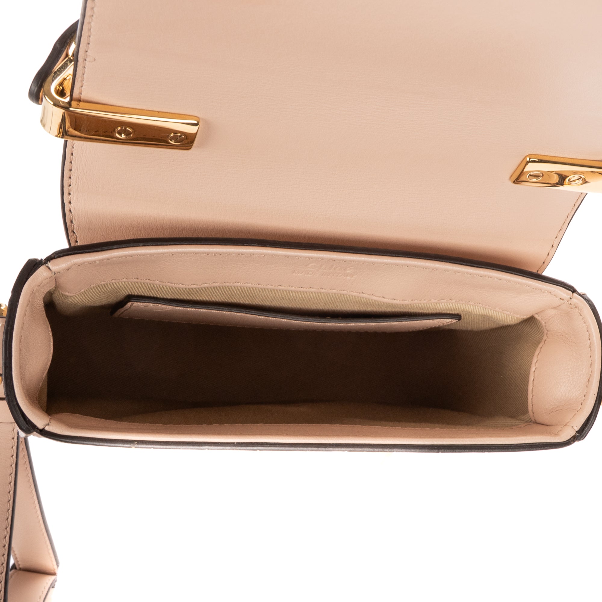 Shoulder Bag Mini C Bag Mini Beige Crocodoile Embossed Calfskin Leather