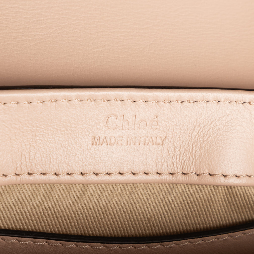 Shoulder Bag Mini C Bag Mini Beige Crocodoile Embossed Calfskin Leather