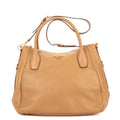 Shoulder Bag 2-Way Tote Beige Vitello Daino Leather