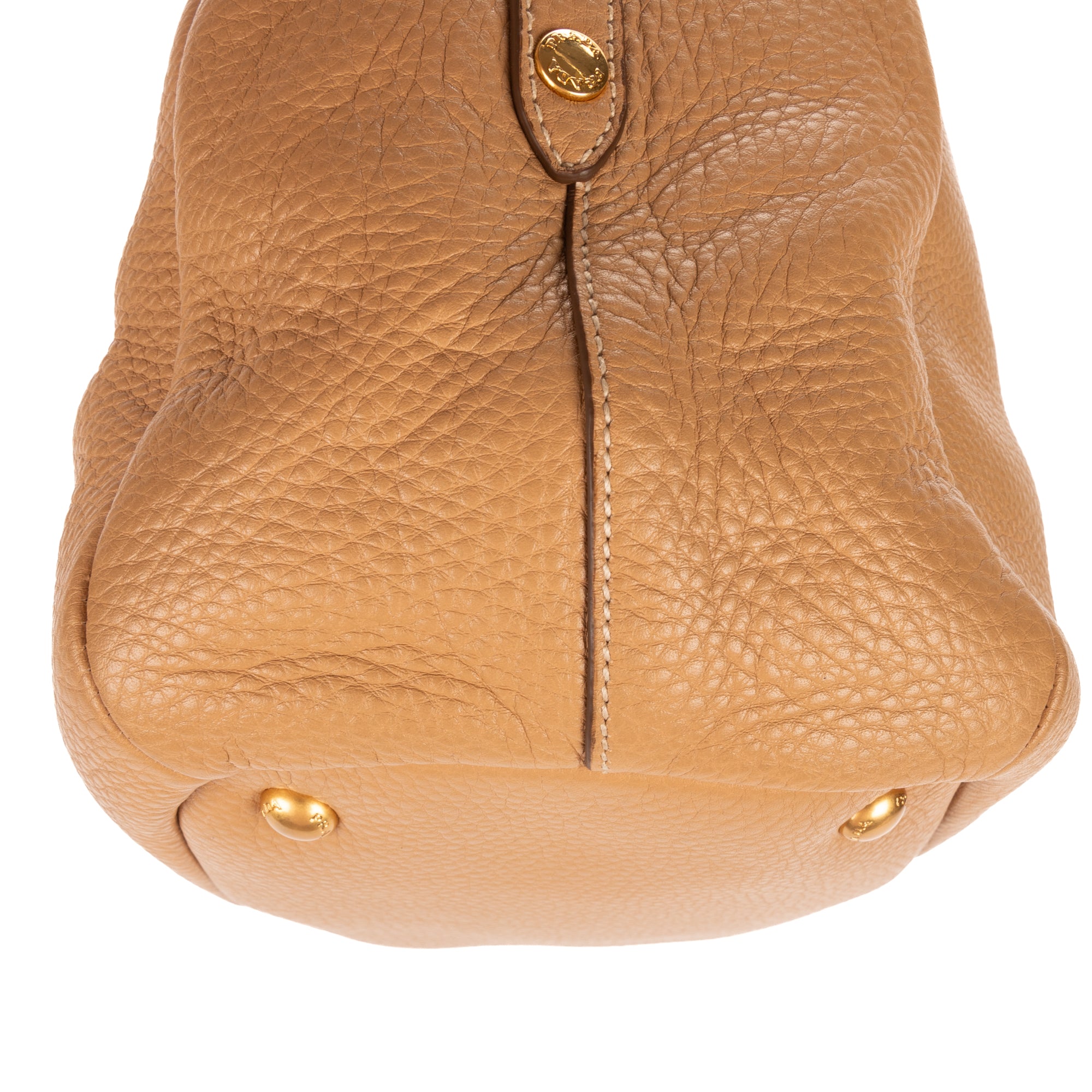 Shoulder Bag 2-Way Tote Beige Vitello Daino Leather