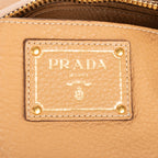 Shoulder Bag 2-Way Tote Beige Vitello Daino Leather