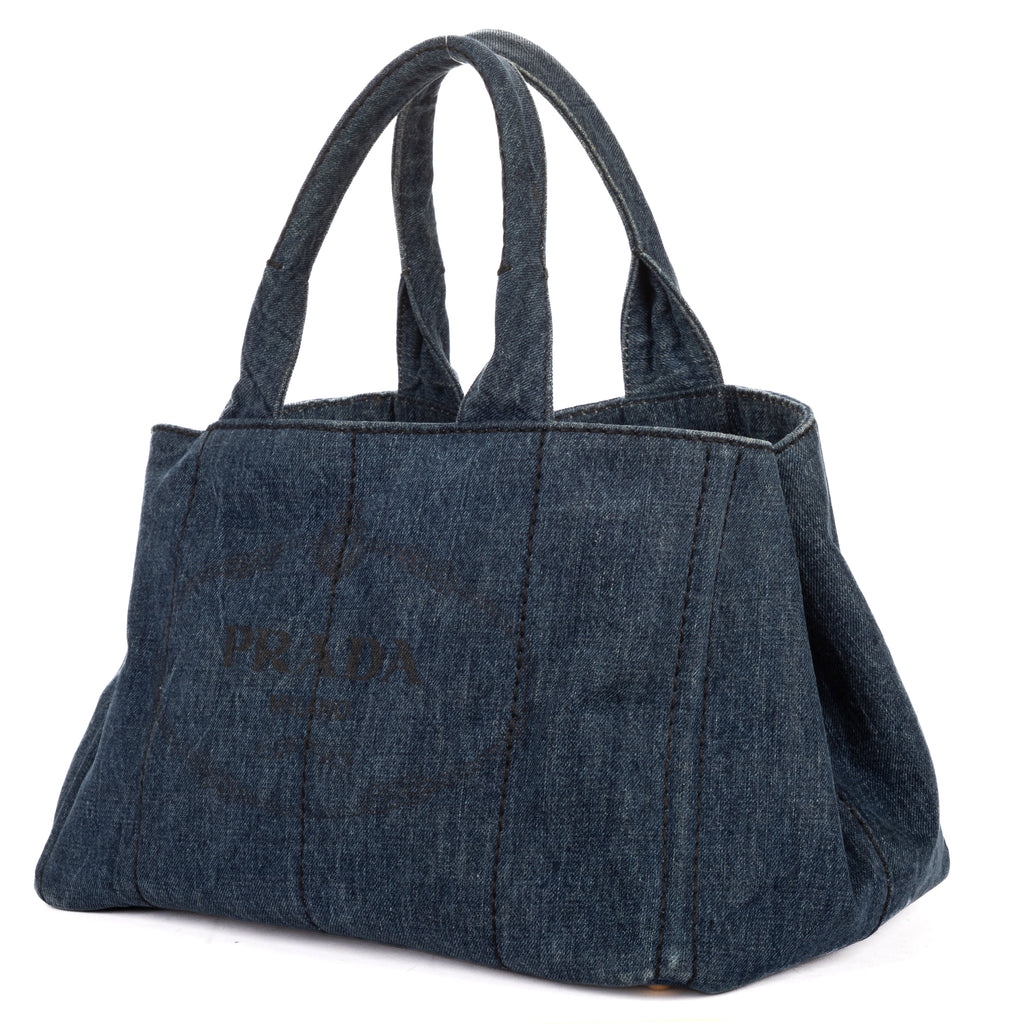 Shoulder Bag Medium Canapa Tote Medium Blue Denim Canapa Denim Canvas
