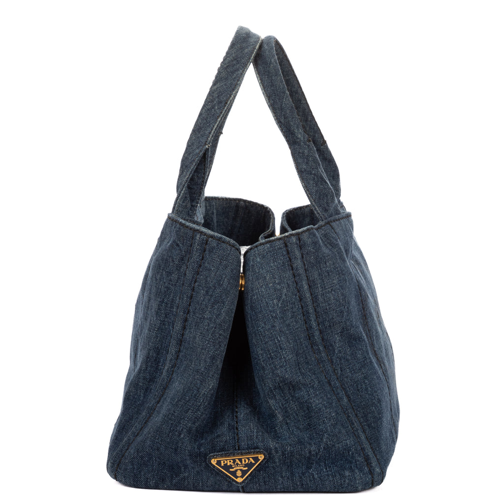 Shoulder Bag Medium Canapa Tote Medium Blue Denim Canapa Denim Canvas