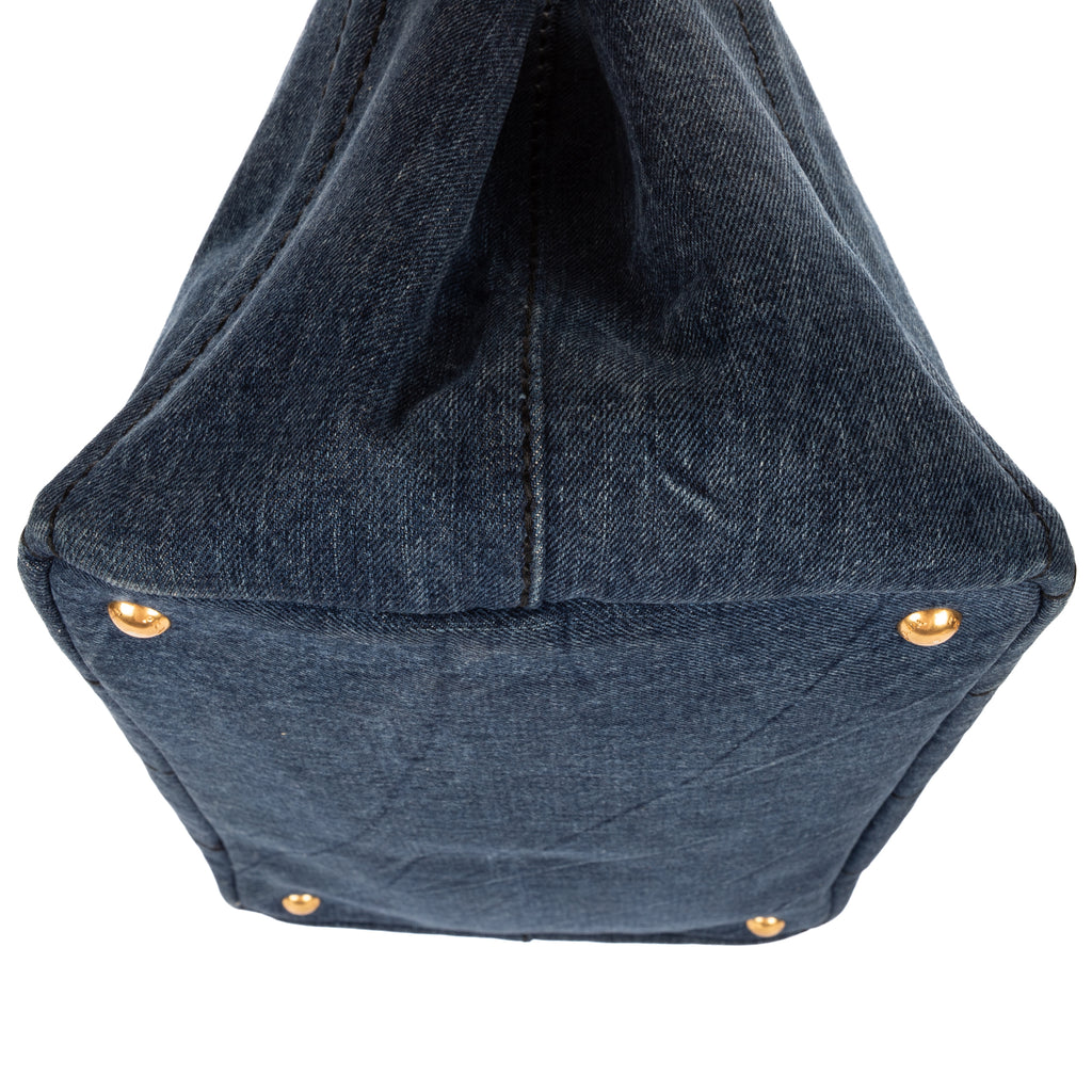 Shoulder Bag Medium Canapa Tote Medium Blue Denim Canapa Denim Canvas