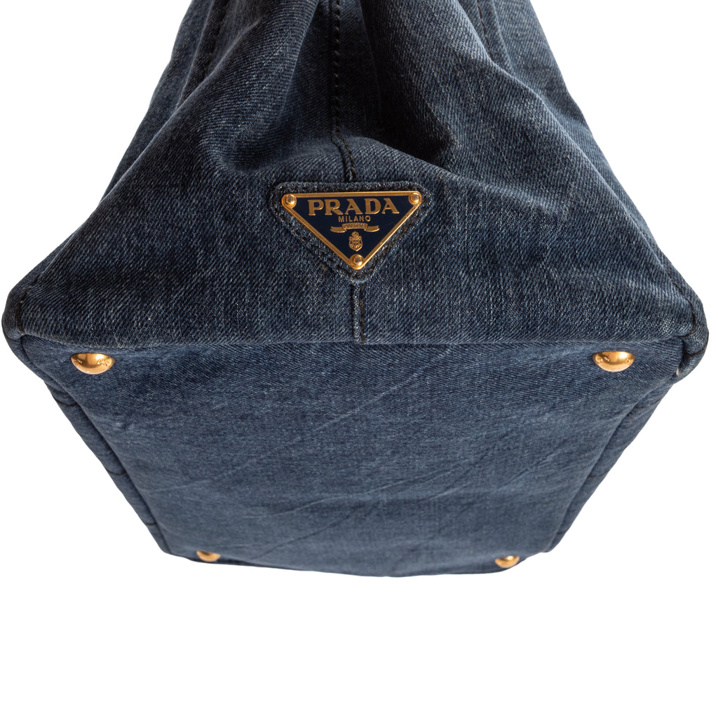 Shoulder Bag Medium Canapa Tote Medium Blue Denim Canapa Denim Canvas