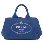 Shoulder Bag Medium Canapa Tote Blue Canapa Canvas