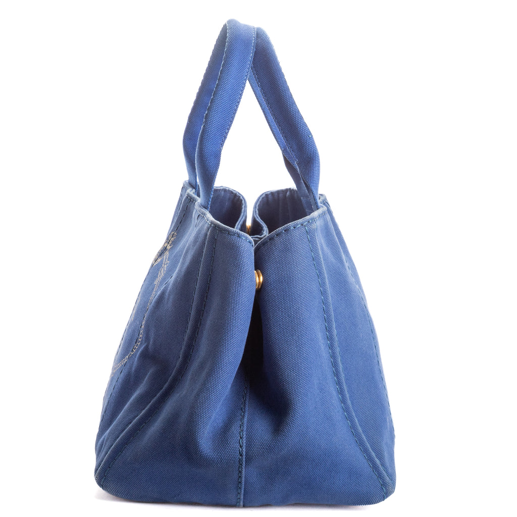 Shoulder Bag Medium Canapa Tote Blue Canapa Canvas
