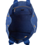 Shoulder Bag Medium Canapa Tote Blue Canapa Canvas