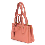 Shoulder Bag Small Galleria Double Zip Tote Small Pink Saffiano Leather