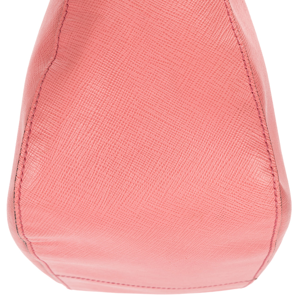 Shoulder Bag Hobo Bag Pink Saffiano Lux Leather