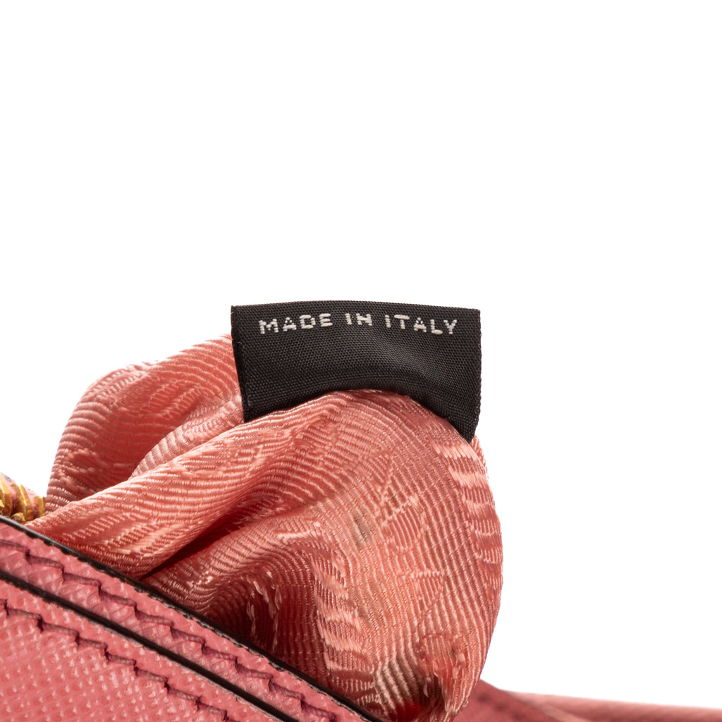 Shoulder Bag Hobo Bag Pink Saffiano Lux Leather