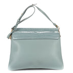 Shoulder Bag Medium Faye Bag Medium Light Blue Crocodoile Embossed Calfskin Leather