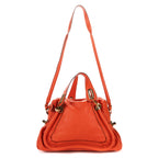 Shoulder Bag Medium Paraty Medium Orange Grained Calfskin Leather