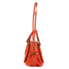 Shoulder Bag Medium Paraty Medium Orange Grained Calfskin Leather