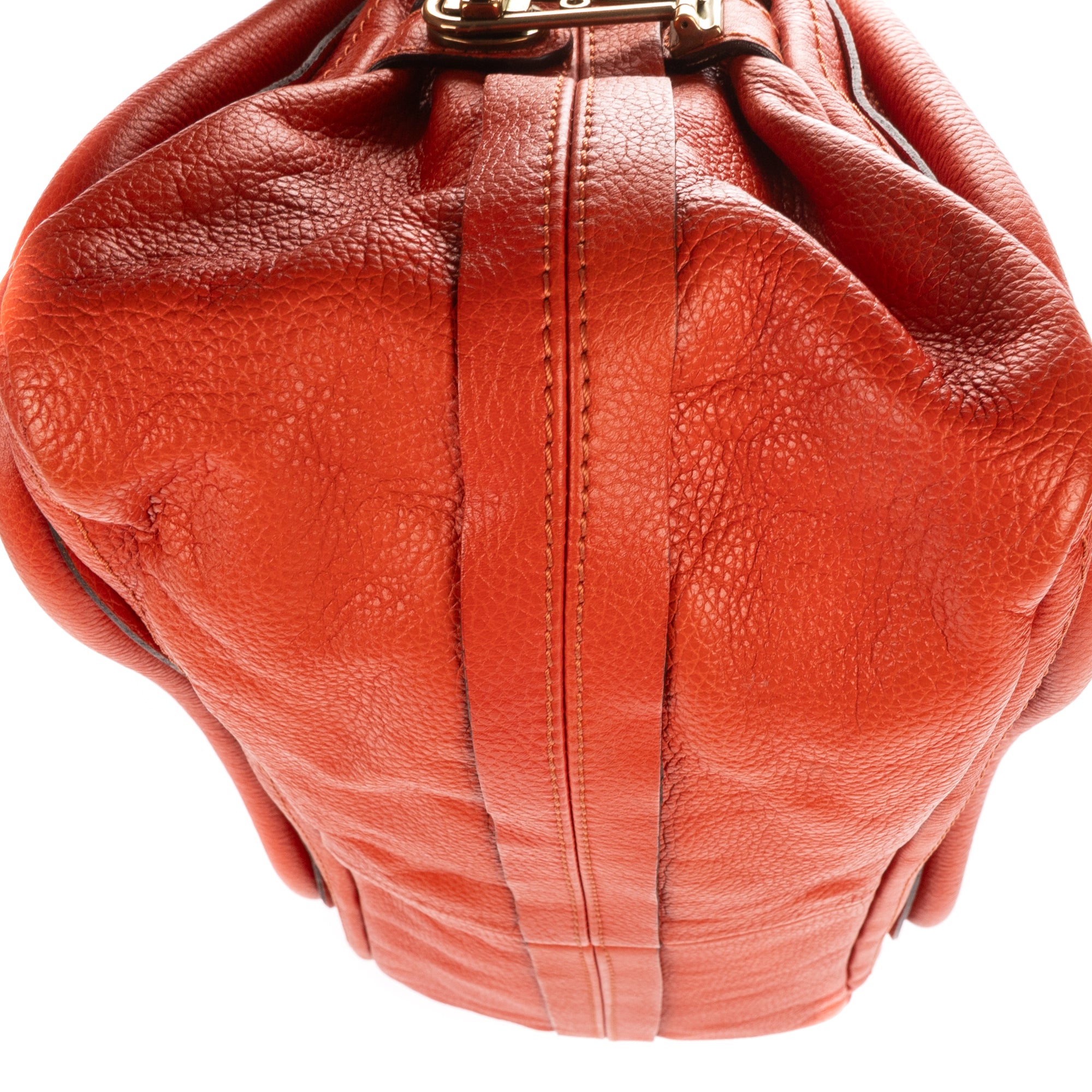 Shoulder Bag Medium Paraty Medium Orange Grained Calfskin Leather