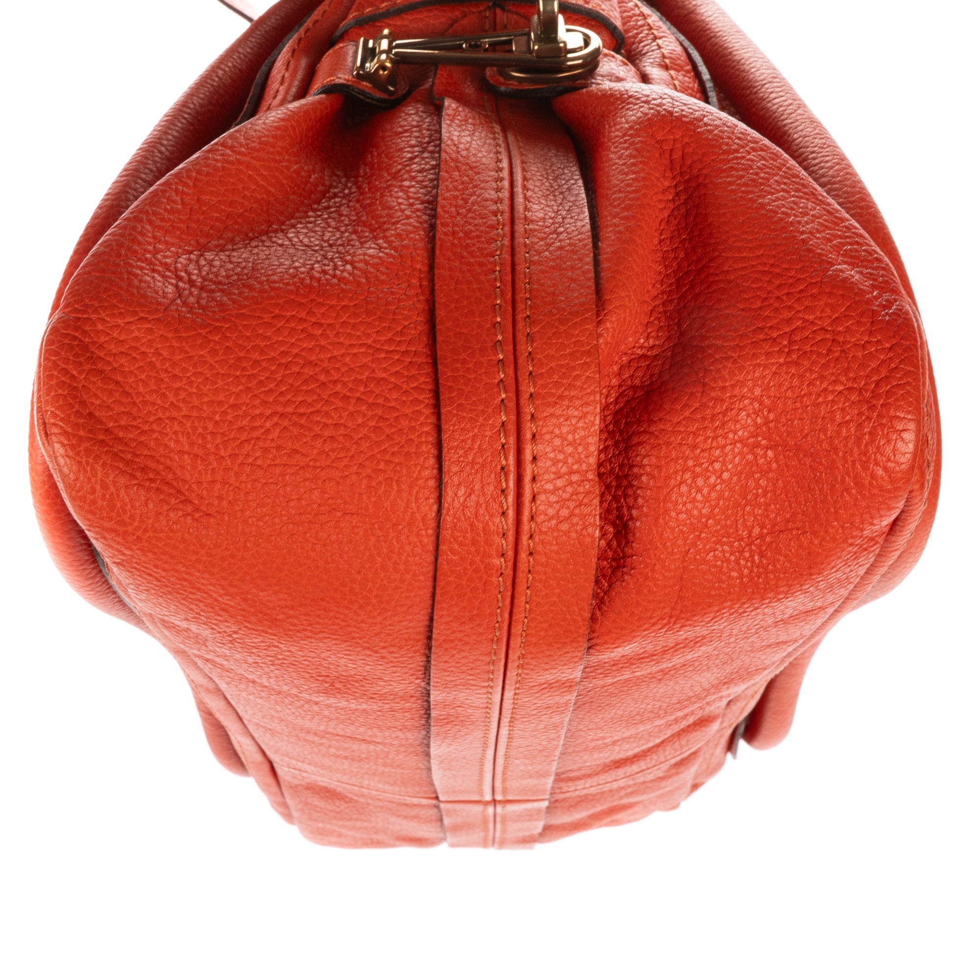 Shoulder Bag Medium Paraty Medium Orange Grained Calfskin Leather