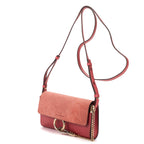 Shoulder Bag Mini Faye Mini Pink Calfskin/Suede Leather