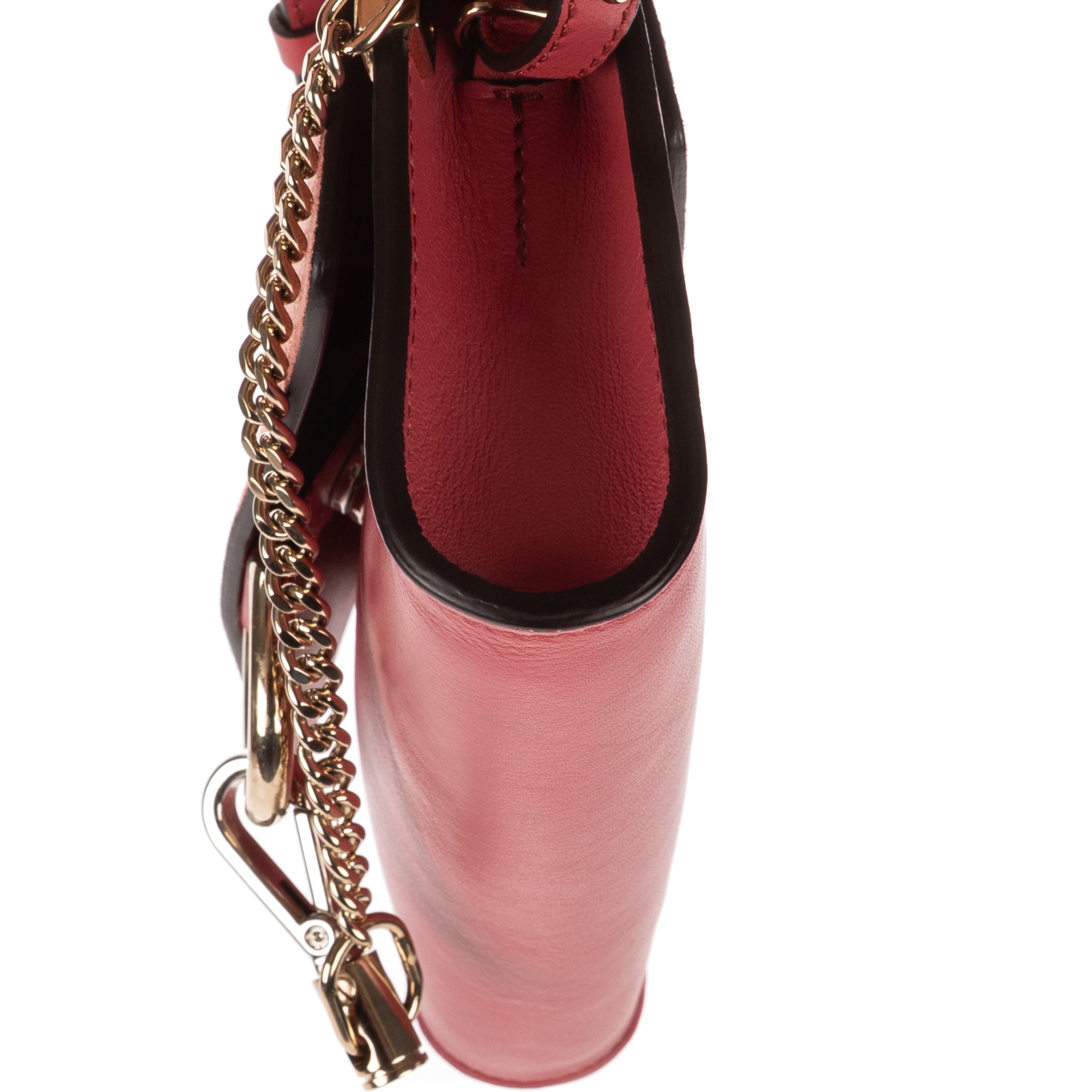 Shoulder Bag Mini Faye Mini Pink Calfskin/Suede Leather