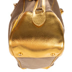 Shoulder Bag Bauletto Gold Jacquard Canvas